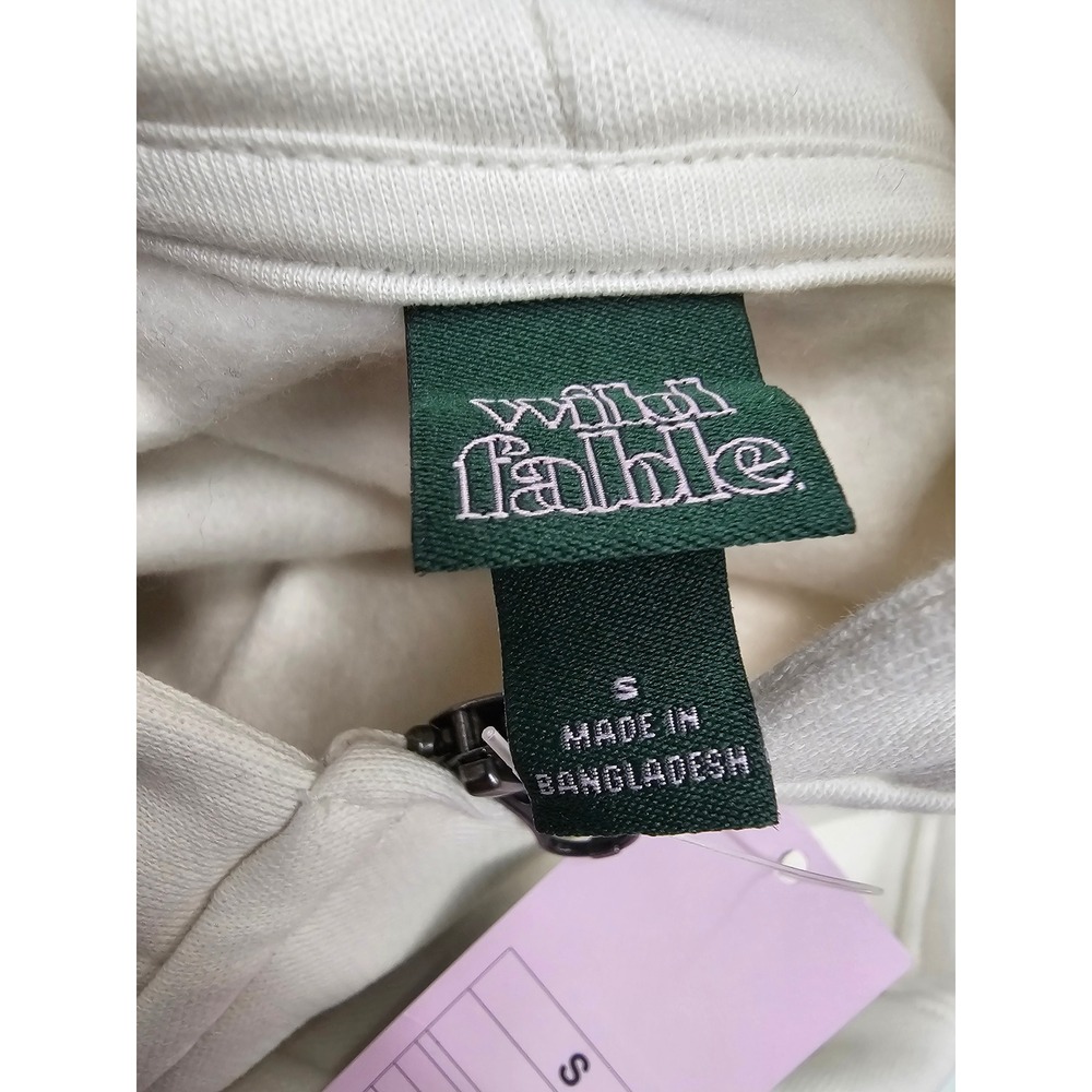 Wild Fable Womens Cream Full Zip Hoodie Sweatshirt‎ Size S 331111057 New - Picture 4 of 8